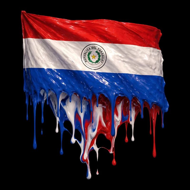 Art de la chute du drapeau du Paraguay