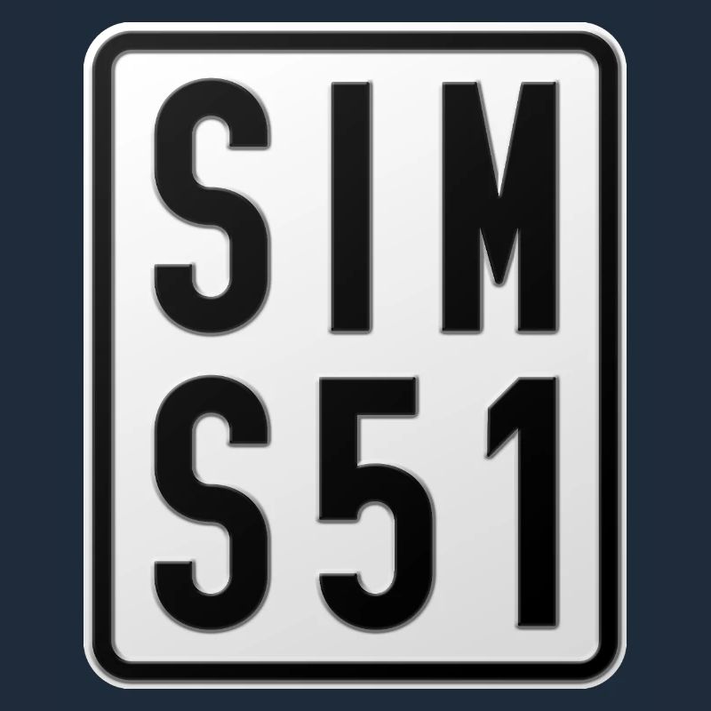 Simson S51 Moped Kennzeichen