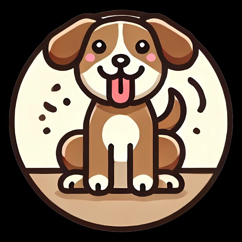 Conception de chien de dessin animé ludique
