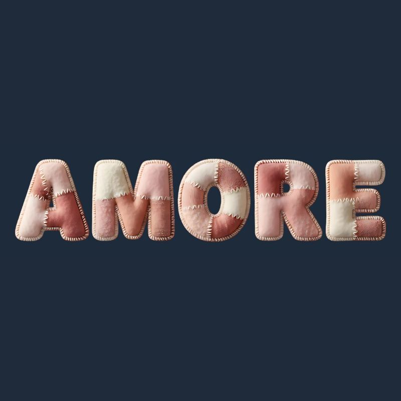 Amore Plüschstich Patchwork Geschenk