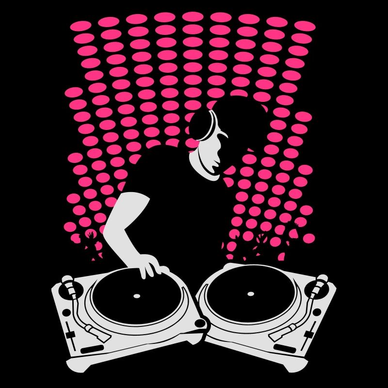 DJ mit Turntables
