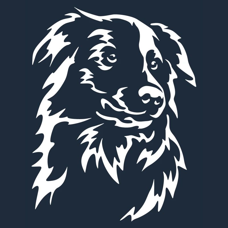 Border Collie Head "Black Edition"