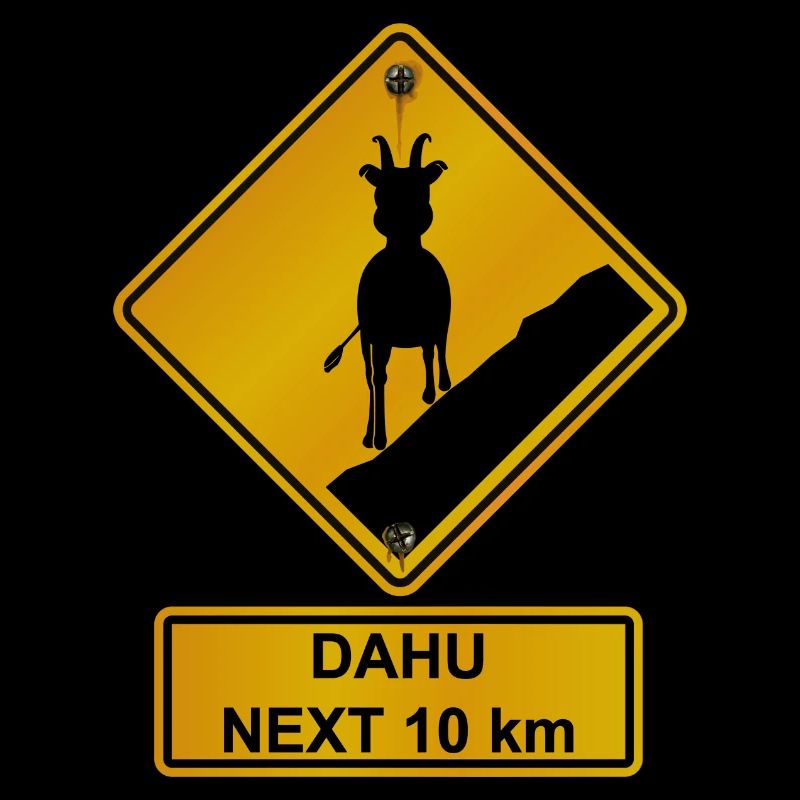 Danger roadsign traversee de dahu 2