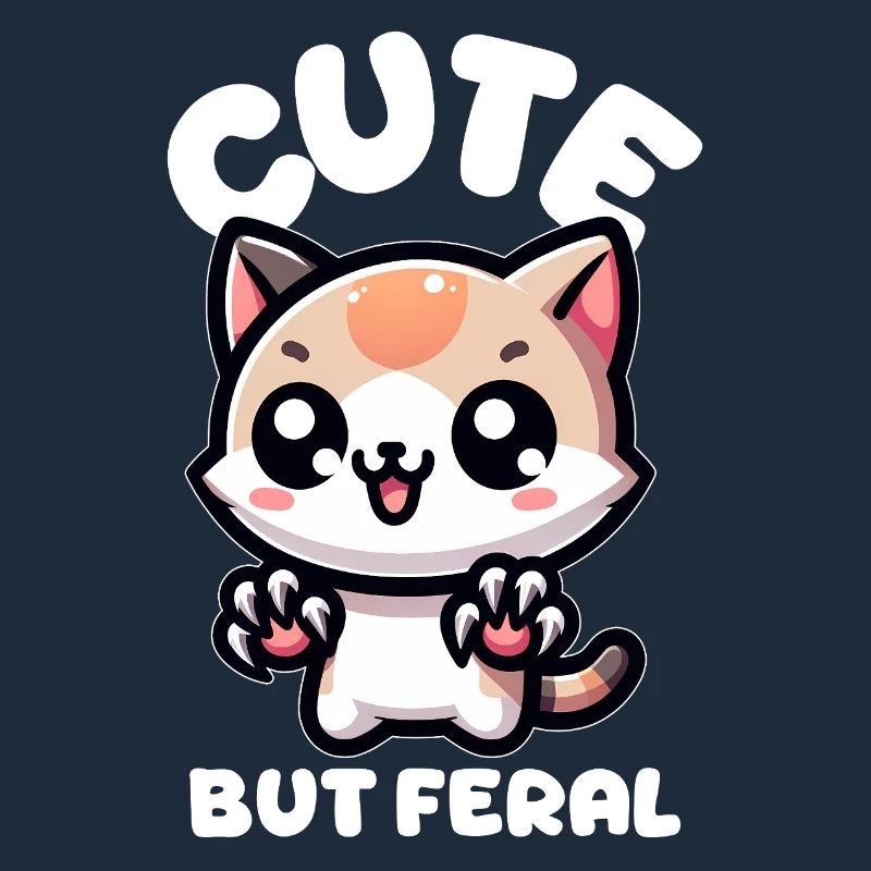 Chat mignon mais sauvage