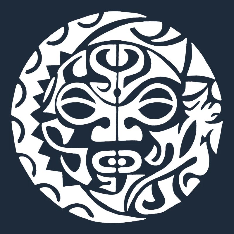 Polynesische Todeskopf weiß
