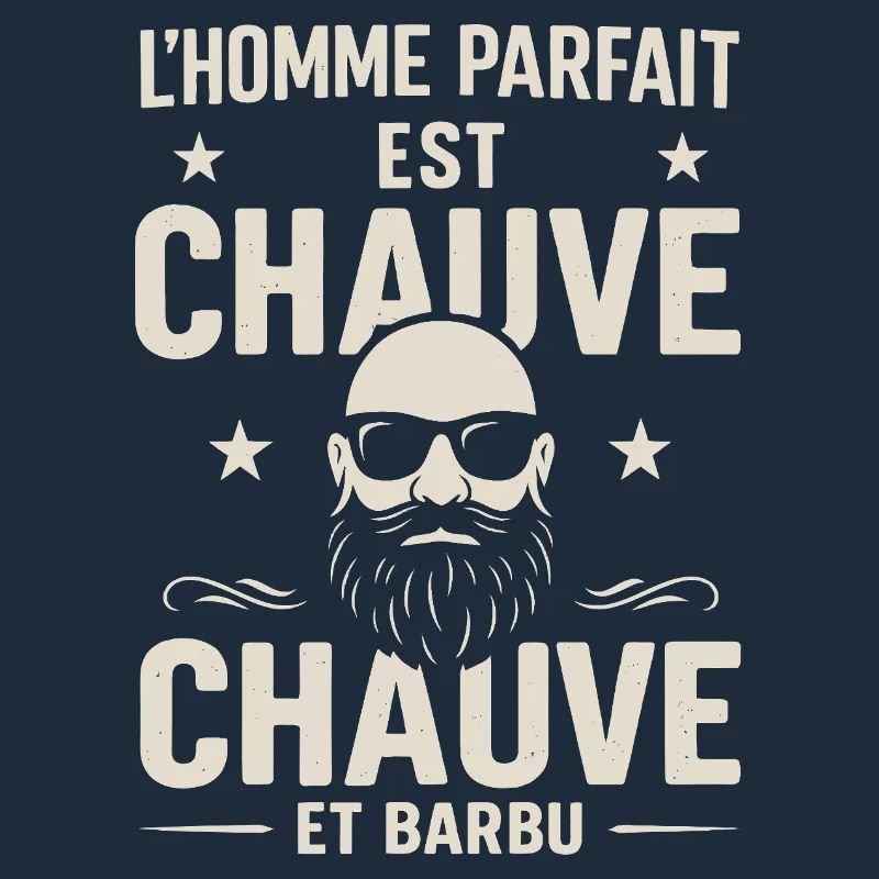 Der perfekte Mann hat eine Glatze und einen Bart