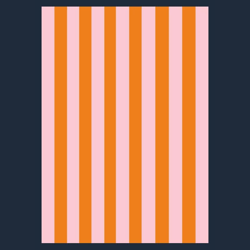 Stripes - orange pink personalizable