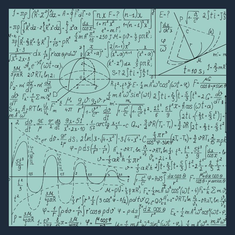 Math Equation Pattern, Math Formula Lover Gift