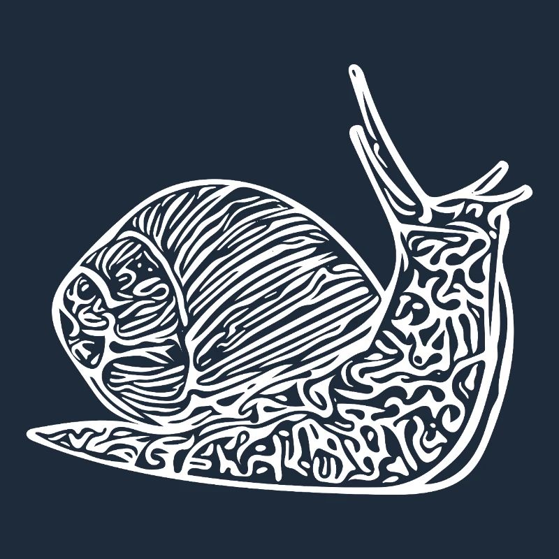 Escargot mignon avec maison