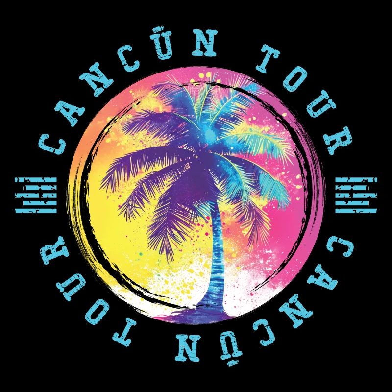 Cancun Tour Palmen Bunt