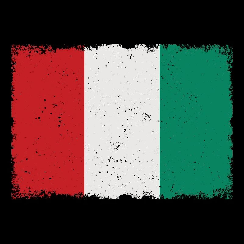 Drapeau Italie Grunge