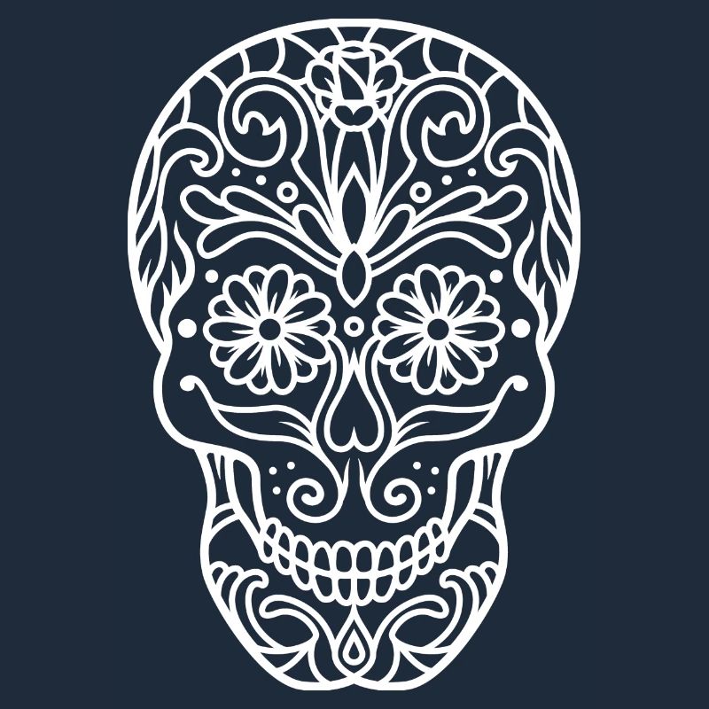 Schädel in Mandala-Optik.