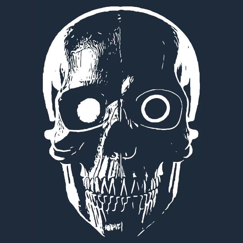 Sci-Fi Cyborg Skull