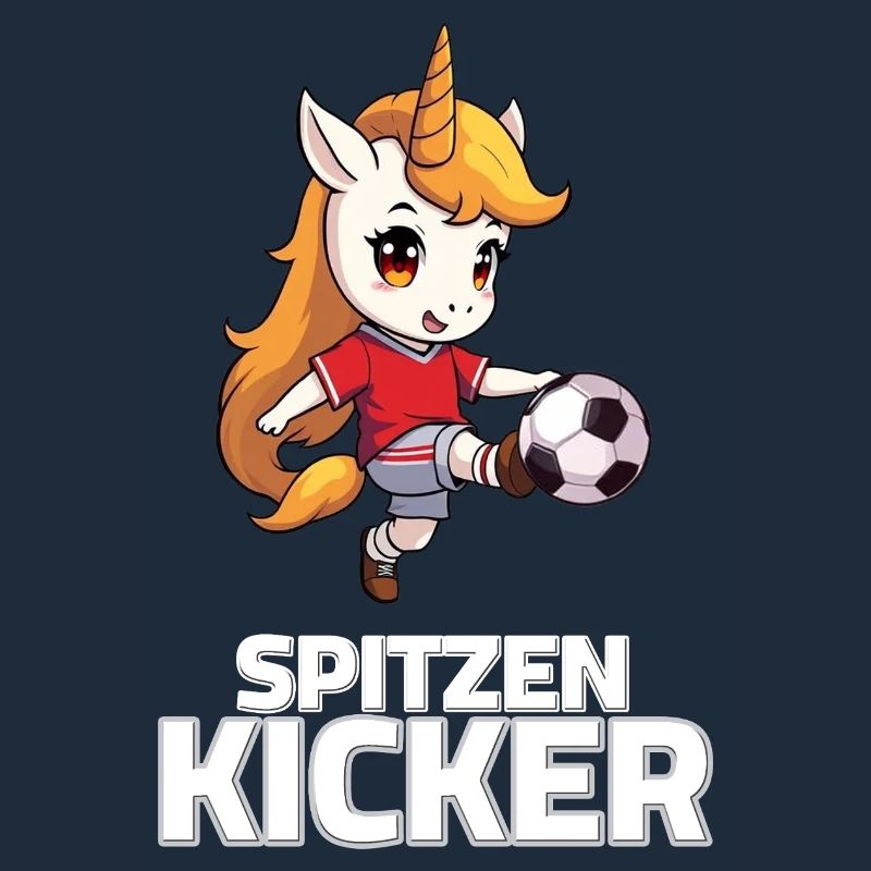 Fußball Einhorn Spruch - Spitzen Kicker