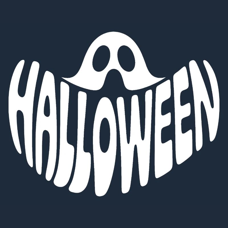 Ghost - Cool Halloween Logo