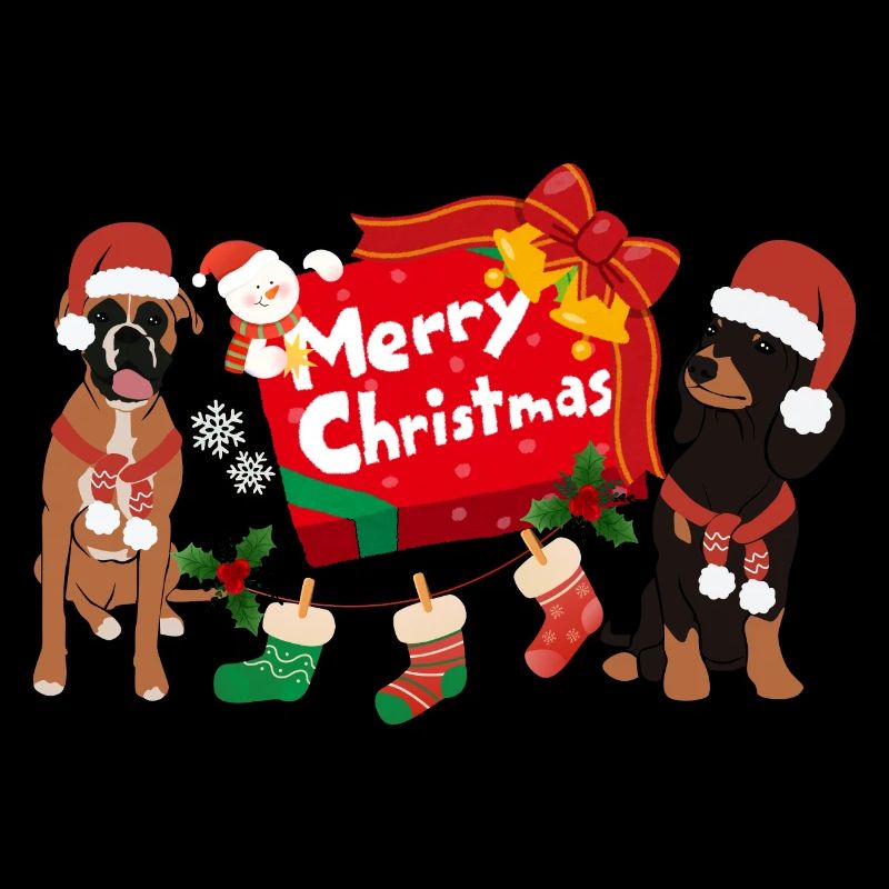 Merry Christmas Dogs