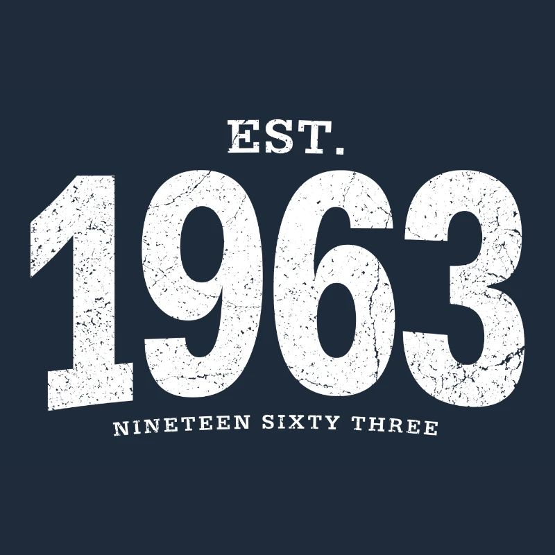 est. 1963 (à l'ancienne blanc)