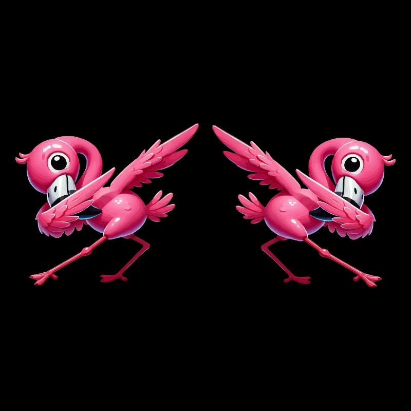 flamingo dabbing 2