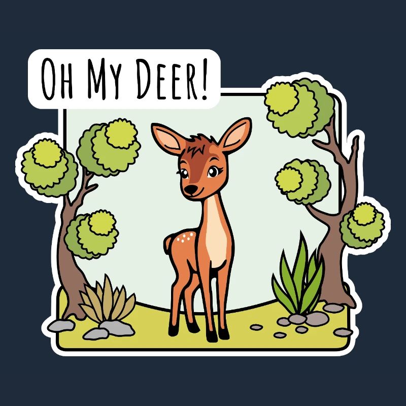 Oh mon cerf ! Un petit cerf si mignon !