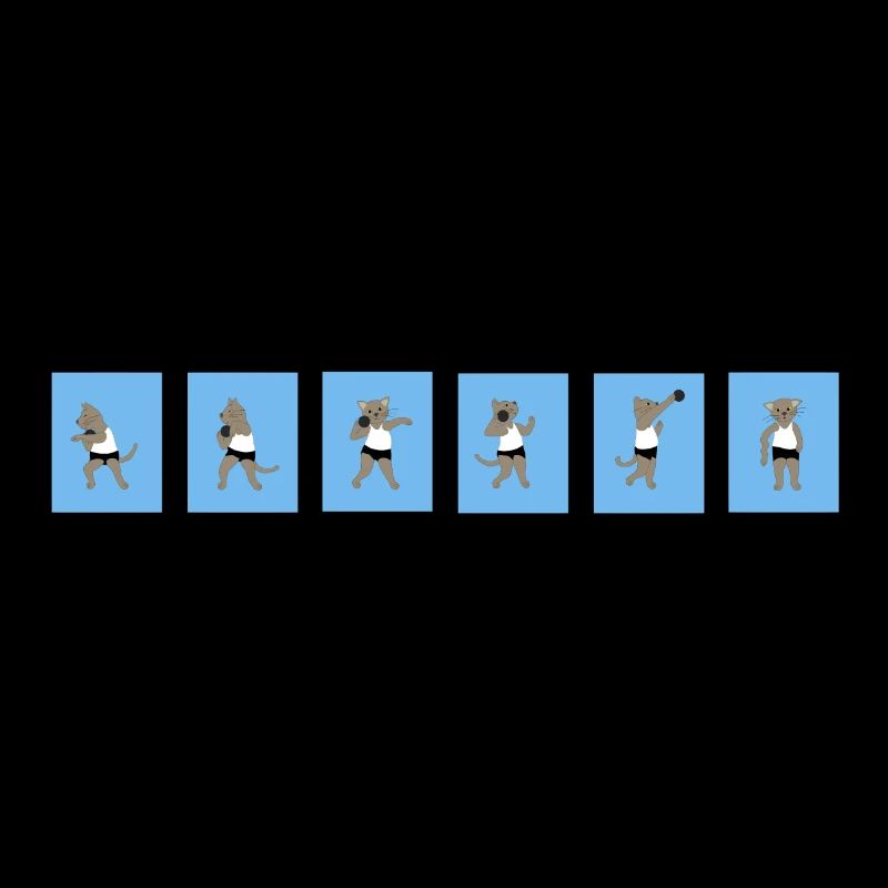 Kugelstoßen Katze 2