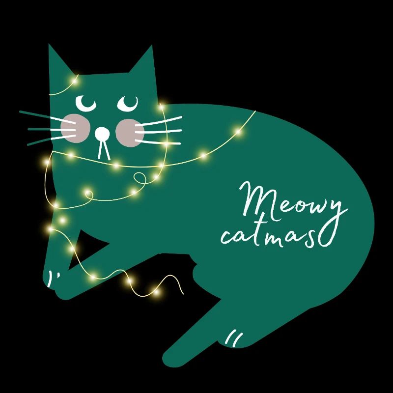 Joyeux Noël. Joyeux catmas. Joyeux Noël.