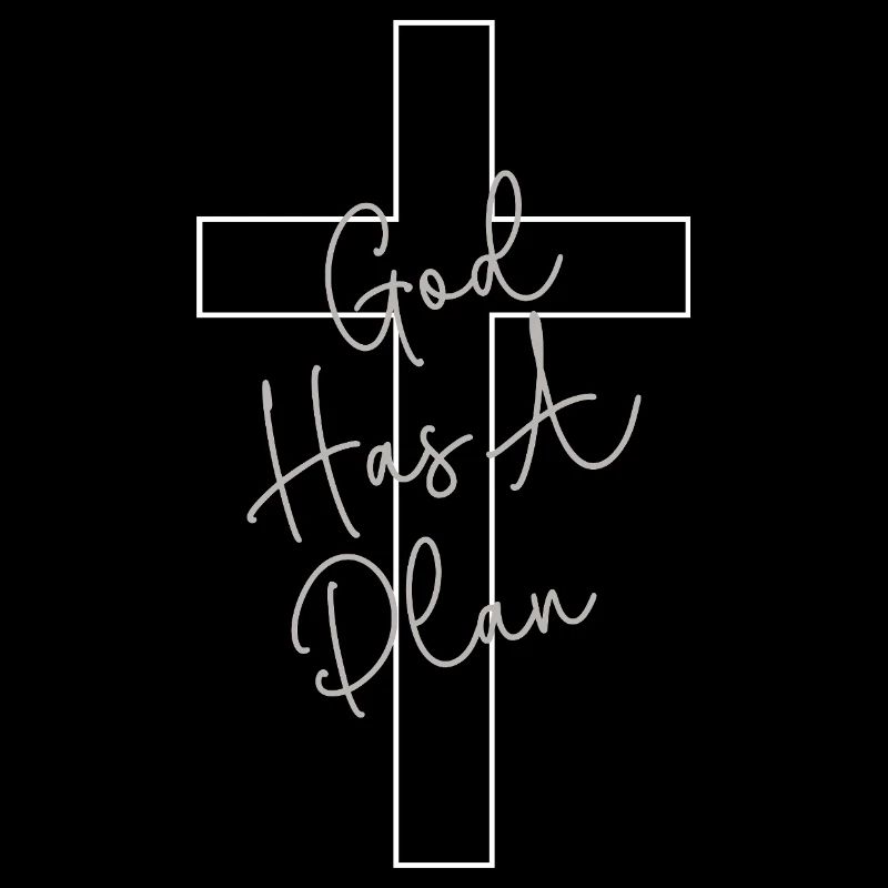 Gottes Plan Kreuz Handschrift Glaube Kirche Bibel
