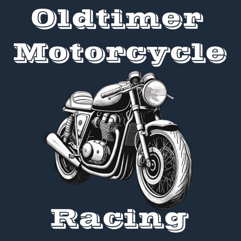 Oldtimer Motorcycle Racing weiß