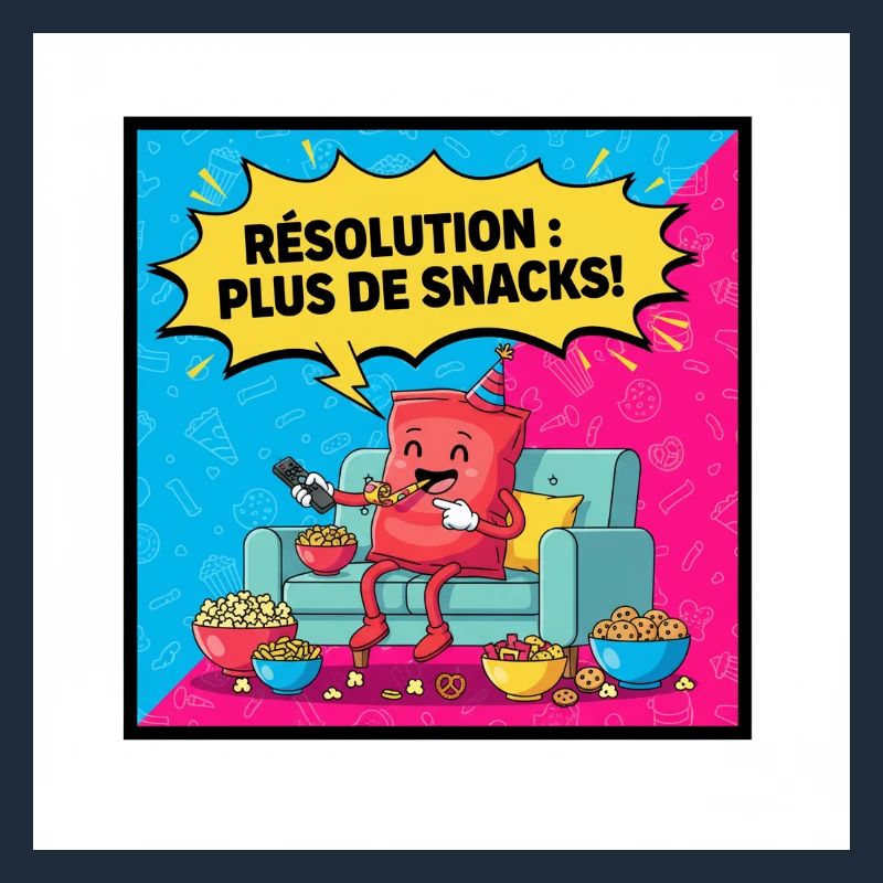 Fête de Snacks Dessin Popcorn