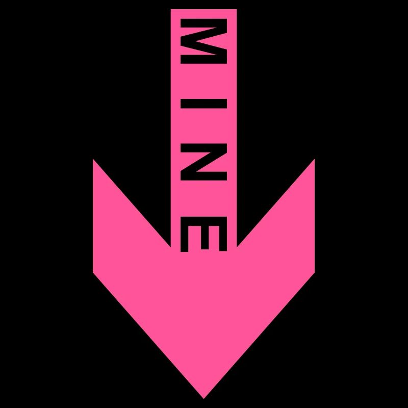 Mine arrow pink down