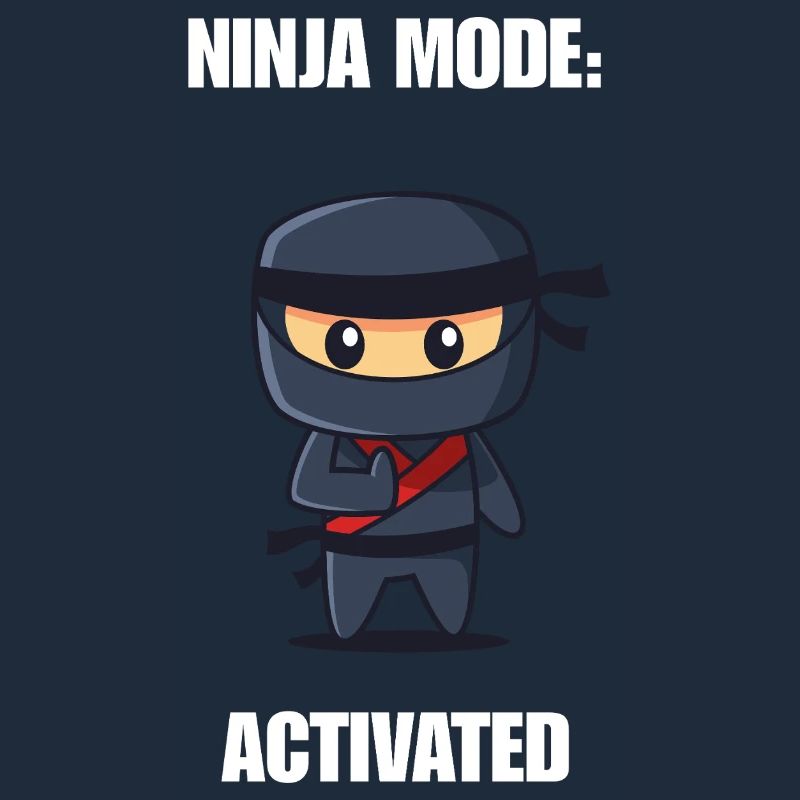 Chemise activée par la mode ninja – Diction ninja drôle