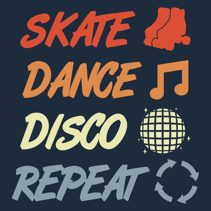 Rollschuhfahrer Disco