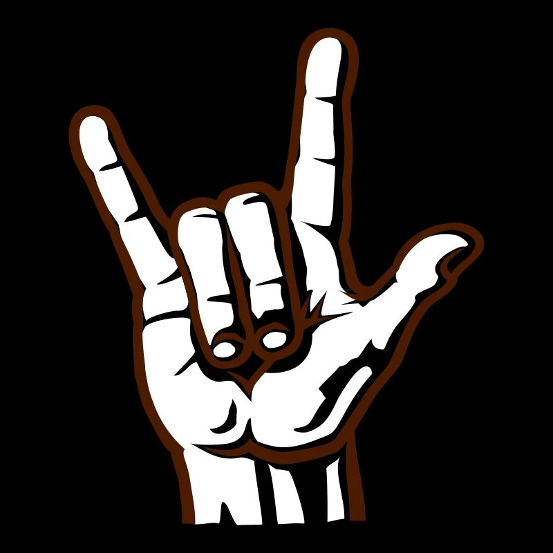 Devil Rock Hand - Pommesgabel (short) 2c