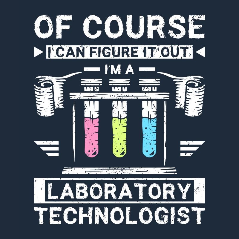 Funny laboratory technologist