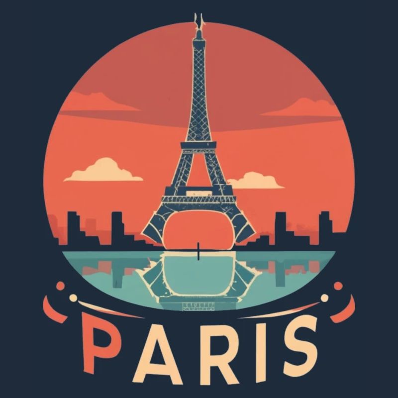Cercle du coucher de soleil à Paris