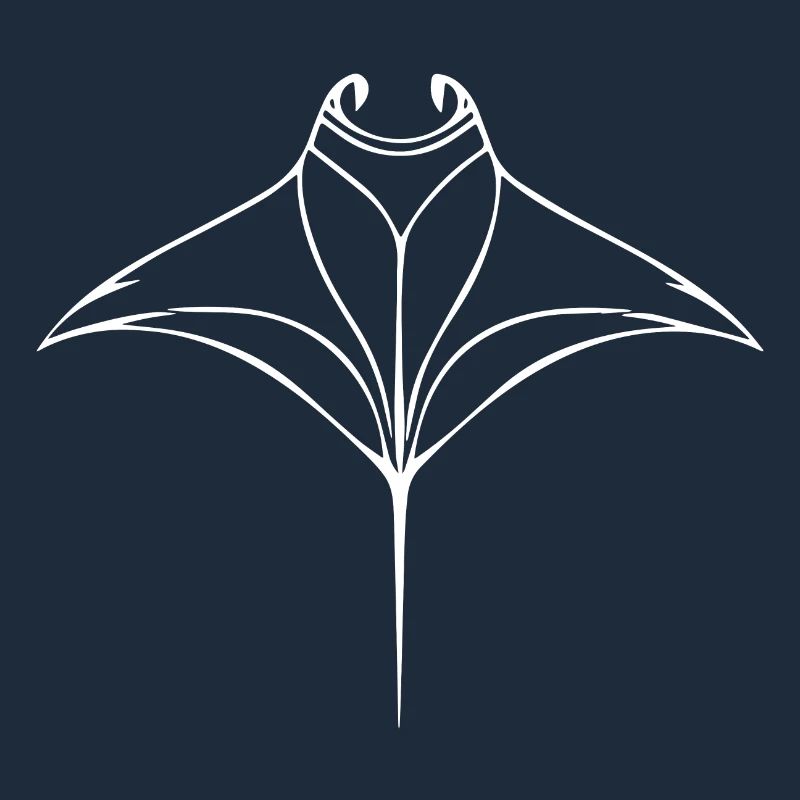 Mantarochen im eleganten Flug