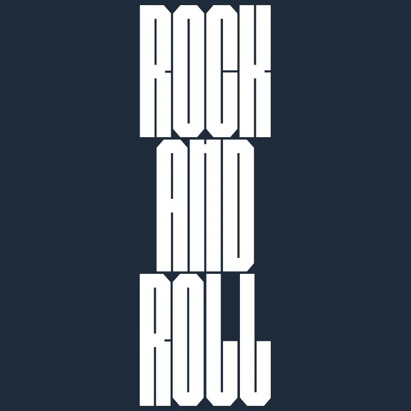Rock and Roll  Bold Typography