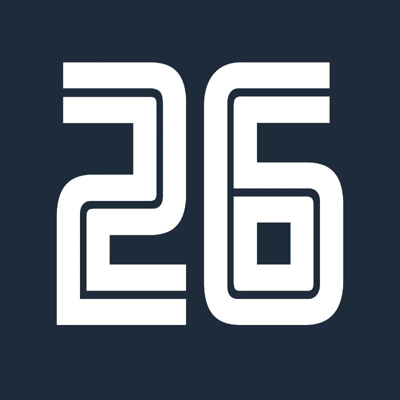 Jersey number 26 – 26th anniversary gift