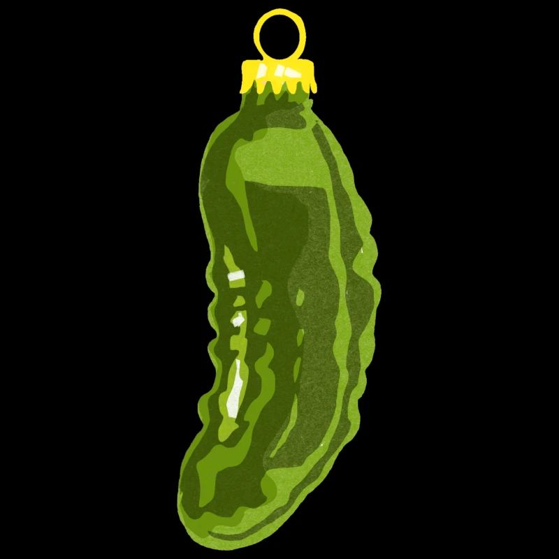 Weihnachtskugel " Saure Gurke"