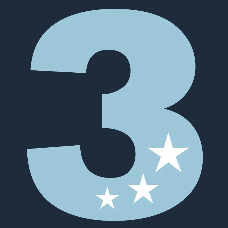 3 Birthday third birthday 3rd in two colors