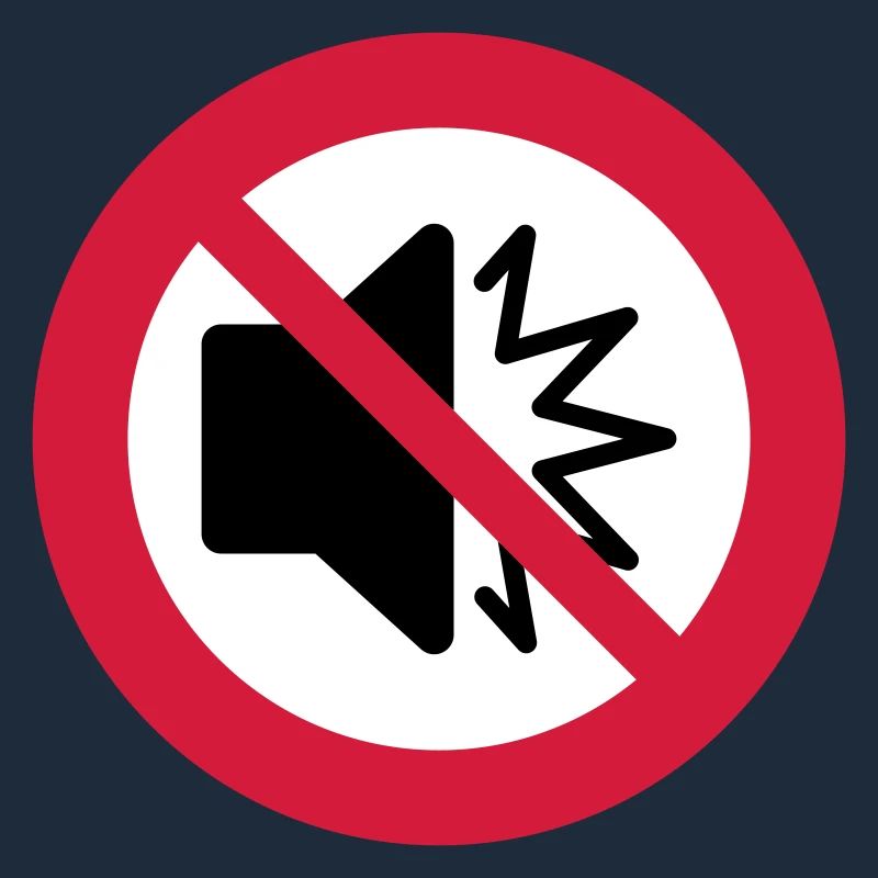 No sound - silent - mute - do not disturb - autism