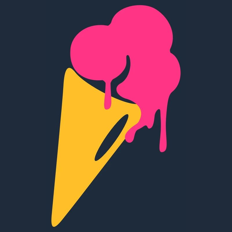 eis, Eiskrem, waffel, Sommer