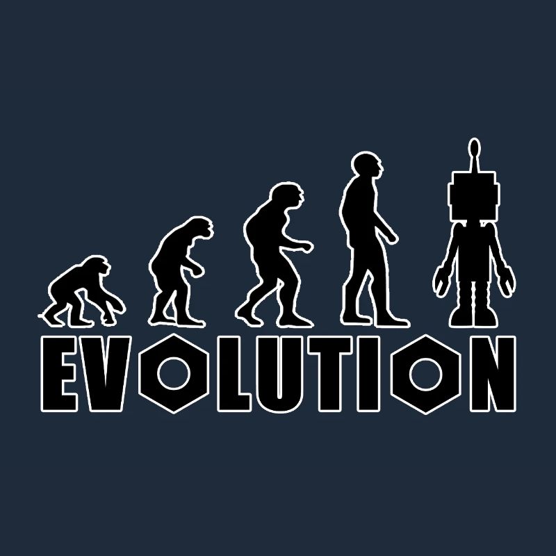 Evolution von Mensch zu Android