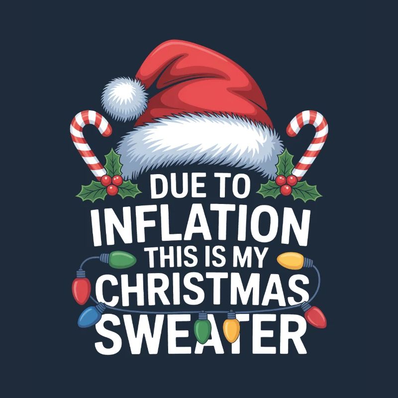Inflation Weihnachtspullover-Humor