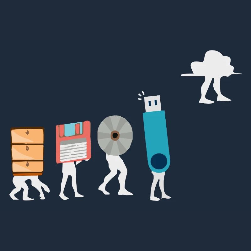 Cloud-Computing-Lustige Programmierer-Daten-KI-Software