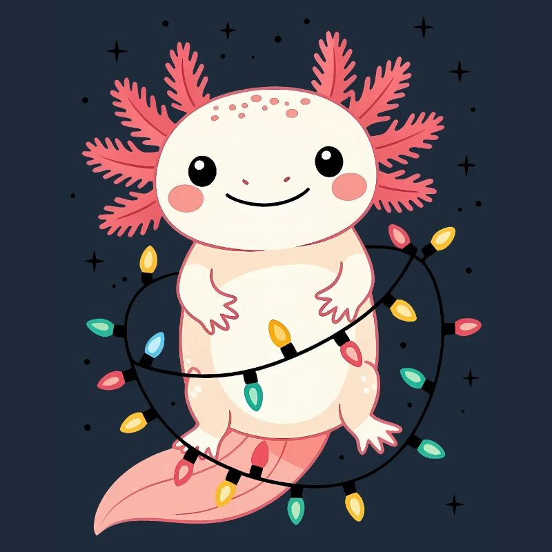 Axolotl Weihnachtspullover Weihnachten lustig süß