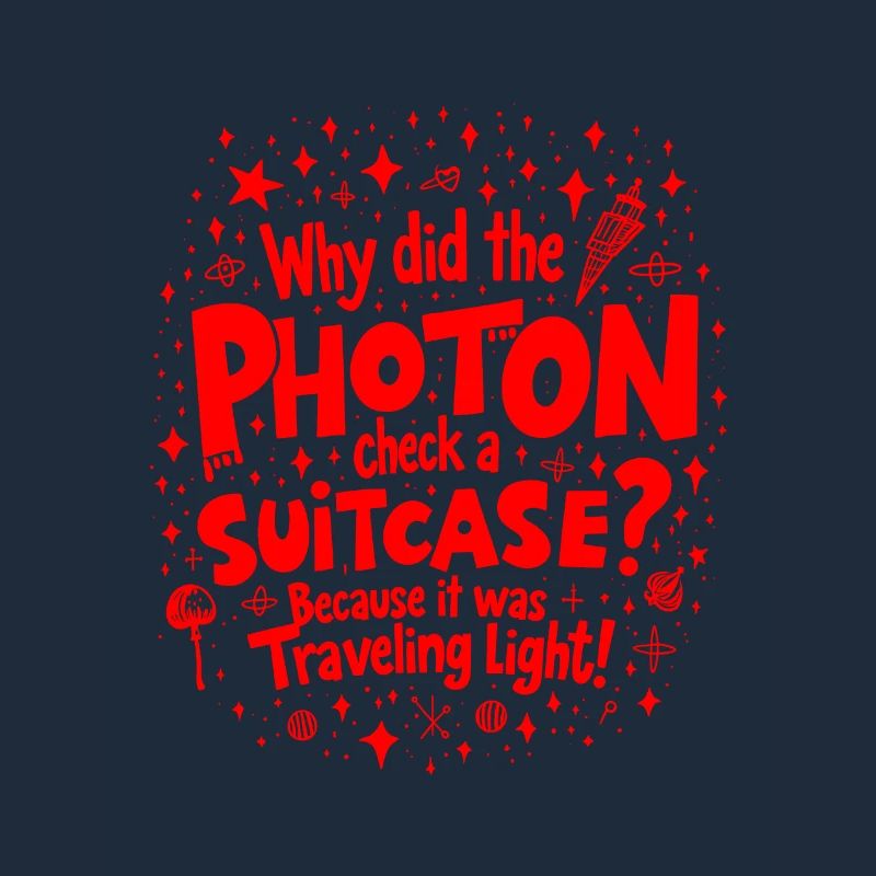 Warum hat das Photon einen Koffer eingecheckt? Lustige Physik