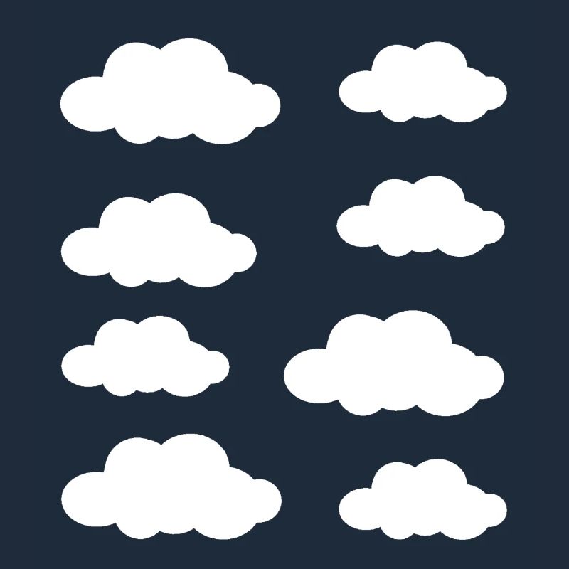 White clouds