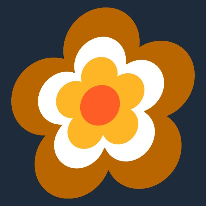 70s Flower Pattern Retro