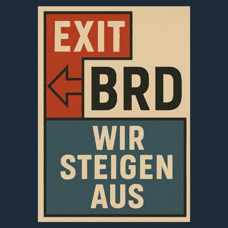 Affiche de protestation vintage Bloc Typographie