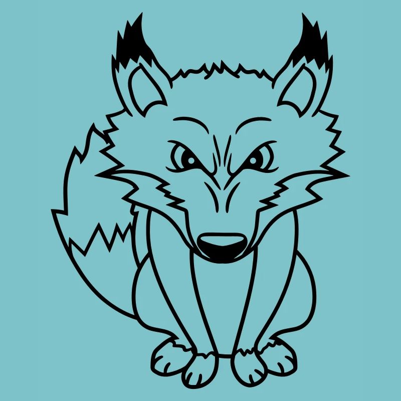 Fuchs Böser Blick Gefährlich Rotfuchs Wildes Tier